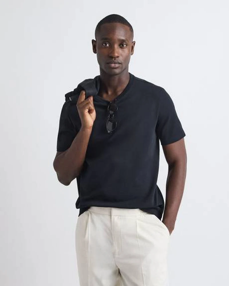 InterLock Cotton Crew-Neck T-Shirt