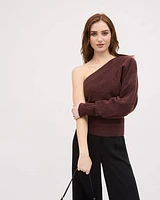 Single-Long-Sleeve Relaxed Sweater