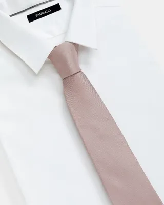 RW&CO. - Essential Pink Regular Tie - Light Pink - 1SIZE