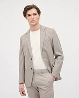 Slim-Fit Houndstooth Twill Blazer