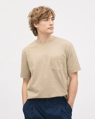 Short-Sleeve Crew-Neck Tee with Pocket