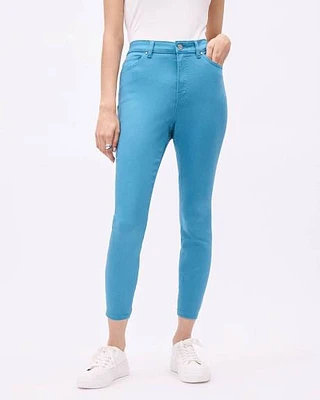 Solid High-Rise Cropped Natalie Jegging