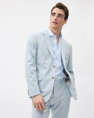 Slim-Fit Light Blue Suit Blazer