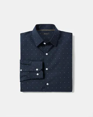 Tailored Fit Dress Shirt with Micro Dots