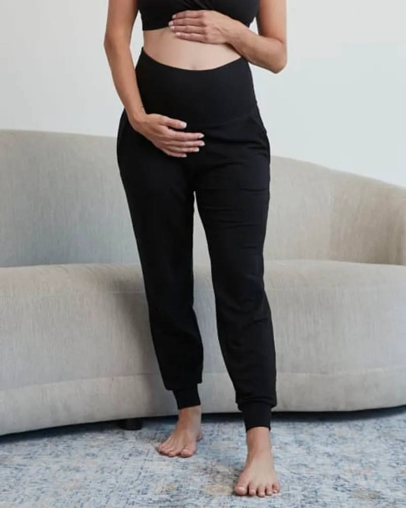 RW&CO. - French Terry Ankle Jogger Pant Thyme Maternity