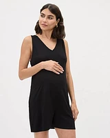 Sleeveless Nursing Romper