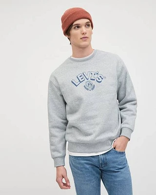 Relaxed-Fit Long-Sleeve Crew-Neck Pullover