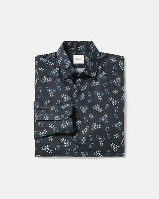 Chemise Habillée à Coupe Ajustée Motif Botanique