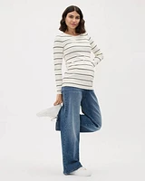 Medium-Wash Wide-Leg Jeans