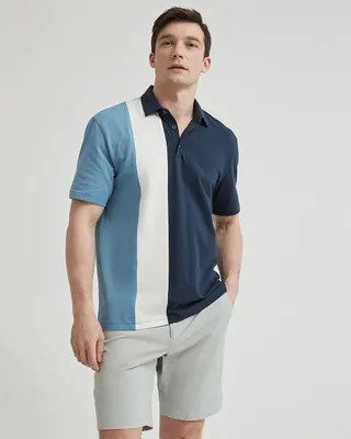 Organic Cotton Vertical Colourblock Polo