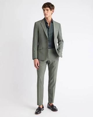 Slim-Fit Green Suit Pant