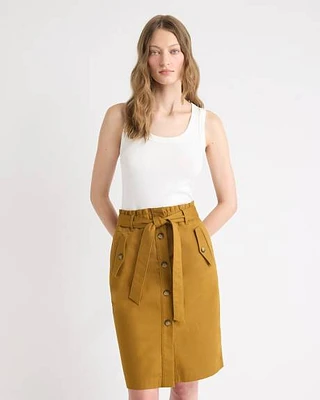 Camisole Unie à Encolure Dégagée et Bretelles Larges