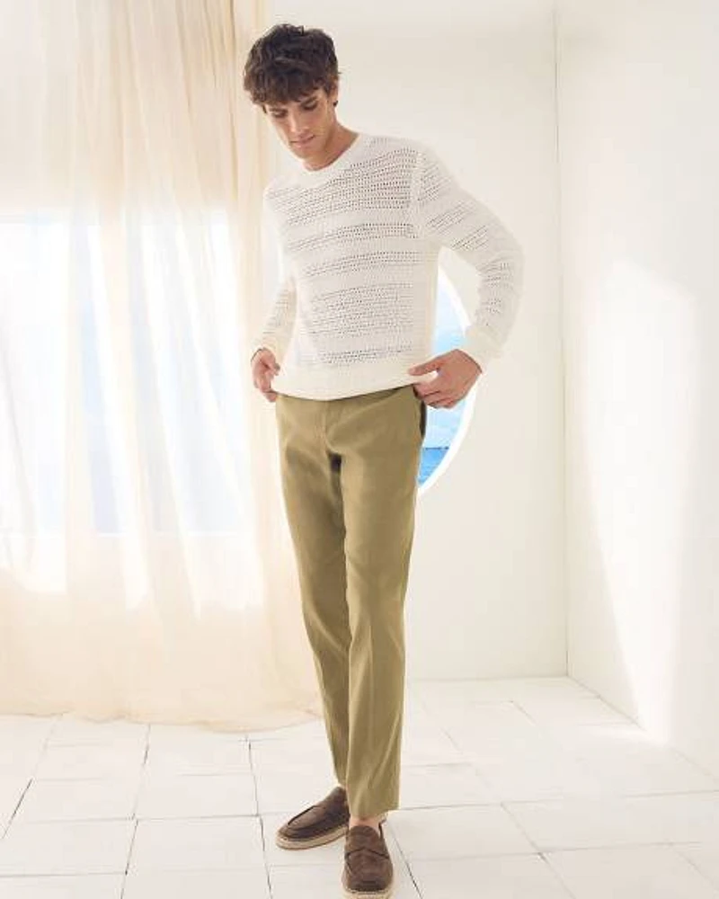 Slim-Fit Linen Suit Pant