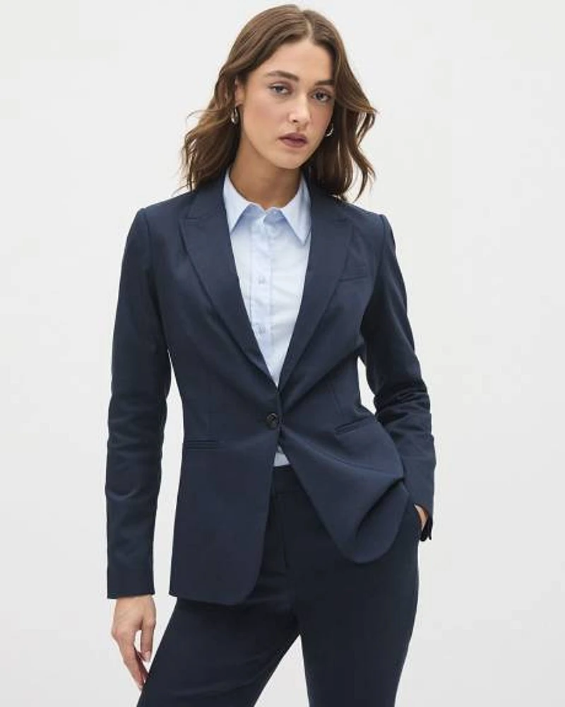 Limitless One-Button Fitted Blazer