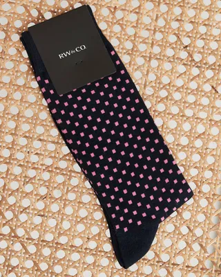 Socks with Square Dots