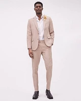 Slim-Fit Muted Pink Suit Blazer