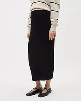 Pencil Midi Sweater Skirt