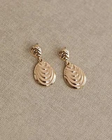 Abstract Shell Pendant Earrings