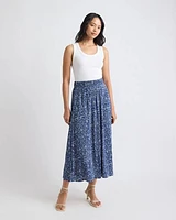 Jupe Évasée Midi à Taille Haute