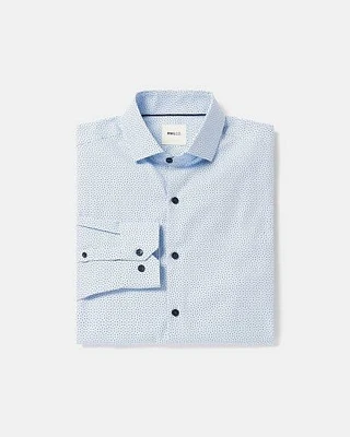Tailored-Fit Dress Shirt with Micro Geo Print