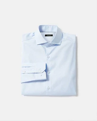 Slim-Fit Solid Sateen Dress Shirt