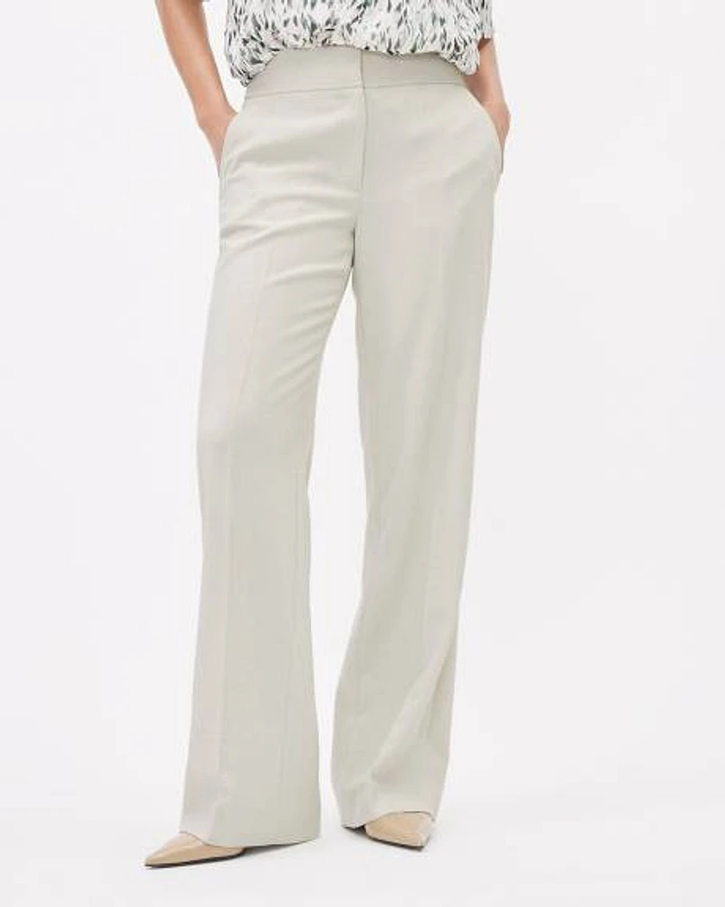 Wide-Leg Mid-Rise Pant