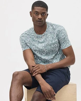 Short-Sleeve Crew-Neck Tee with Chest Pocket