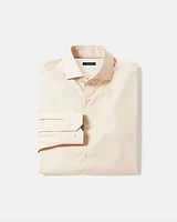 Slim-Fit Solid Sateen Dress Shirt