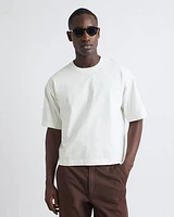 Heavy Short-Sleeve Crew-Neck Cropped Tee