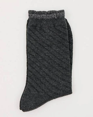 Wool-Blend Crew Socks