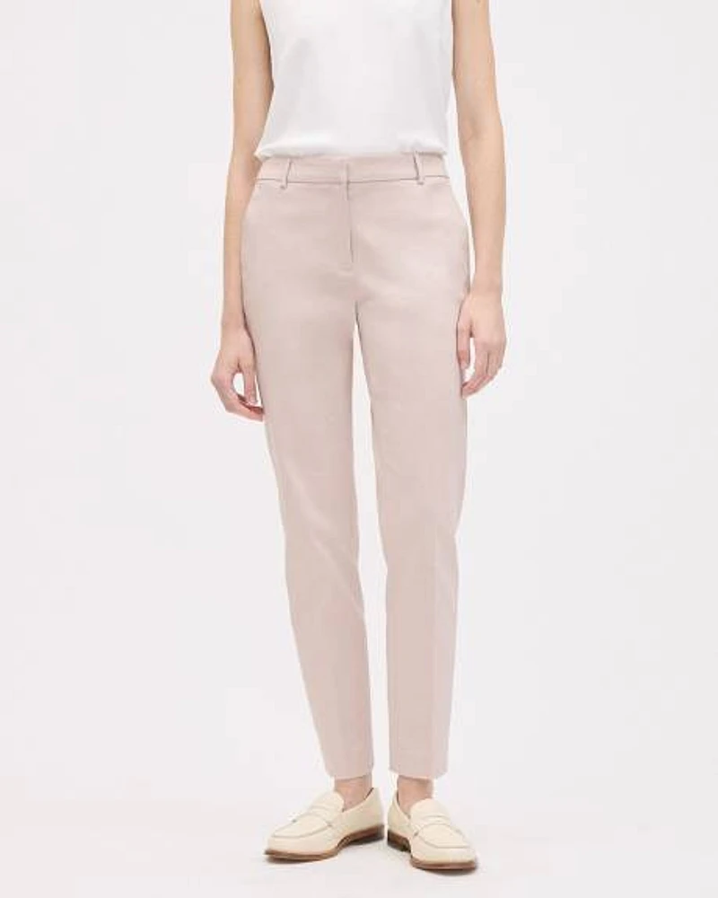 Limitless Mid-Rise Slim-Leg Solid Signature Pant