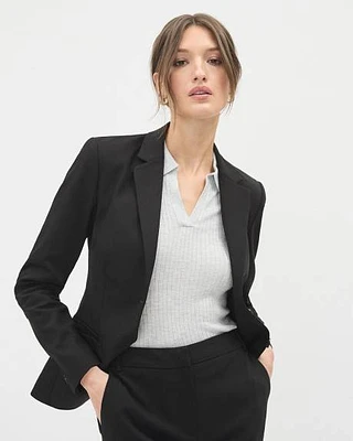 Limitless Black Two-Button Fitted Blazer