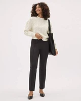 Pull-On High-Rise Slim-Leg Ankle Pant