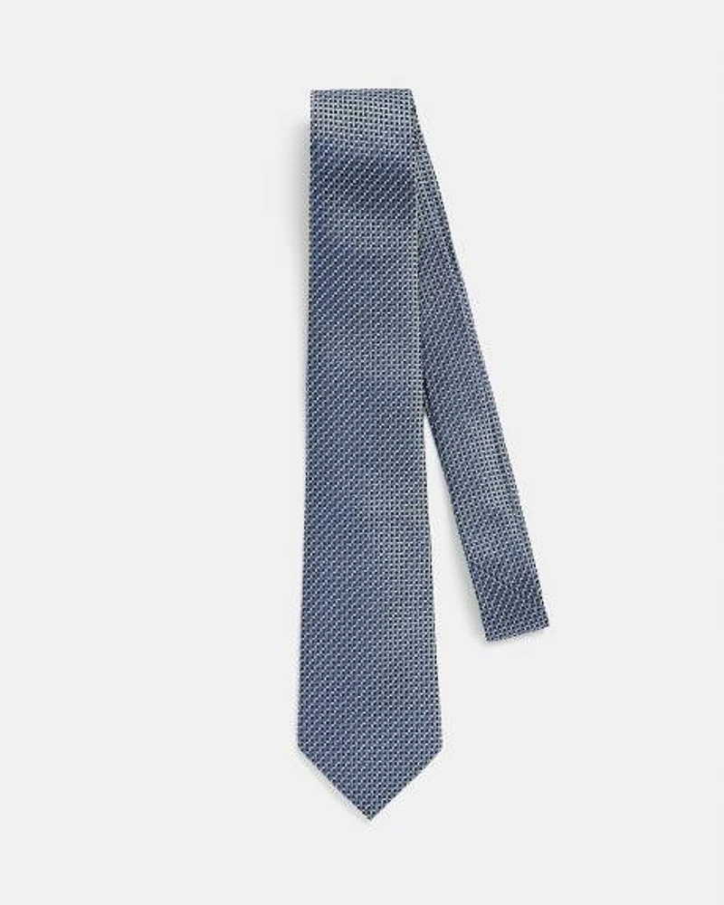 Regular Tie with Micro Geometric Pattern