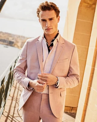 Slim-Fit Lilac Suit Blazer