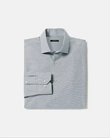 Blue Regular-Fit Dobby Dress Shirt