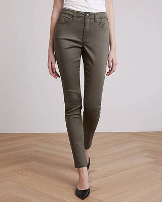 Solid Mid-Rise Natalie Ankle Jegging