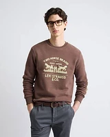 Relaxed-Fit Long-Sleeve Crew-Neck Sweatshirt