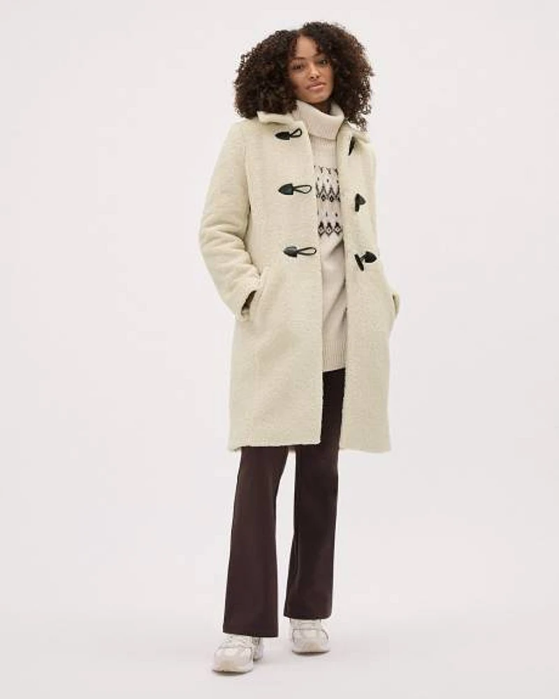 Sherpa Coat with Toggle Closure