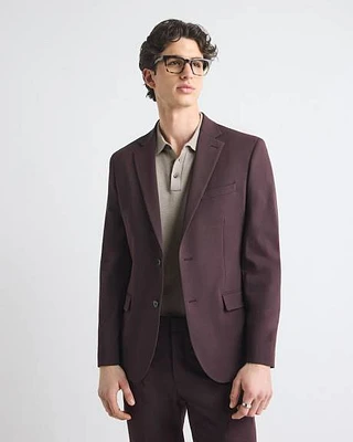 Slim-Fit Deep Berry Suit Blazer