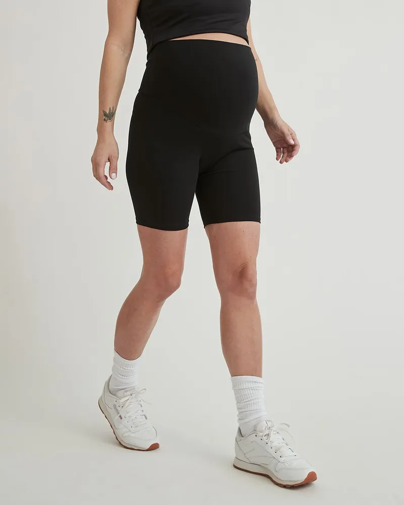 RW&CO Cotton Spandex Biker Short - Thyme Maternity