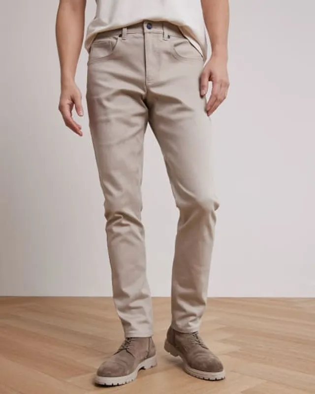 Slim-Fit Brushed Suit Pant