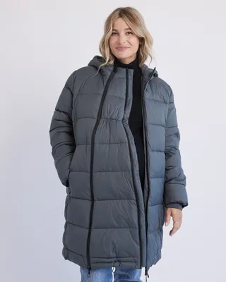 Hooded Puffer Jacket with Extension