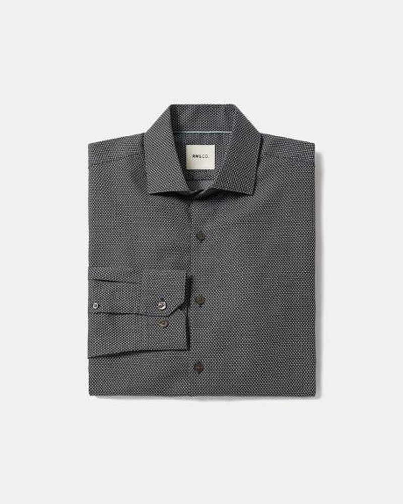 Tailored-Fit Dobby Dress Shirt