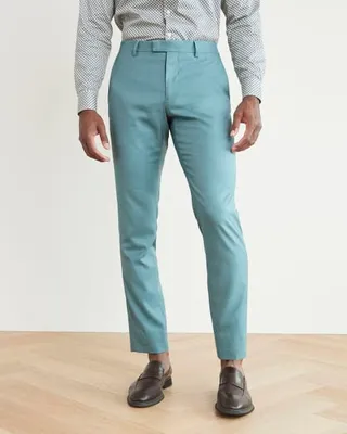 RW&CO. - Slim-Fit Blue Suit Pant Smoke