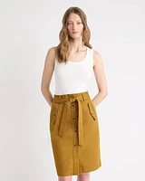 Solid Scoop-Neck Cami with Wide Straps