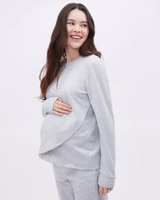 Nursing Relaxed-Fit French Terry Sweatshirt