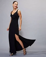 Sleeveless V-Neck Maxi Gown