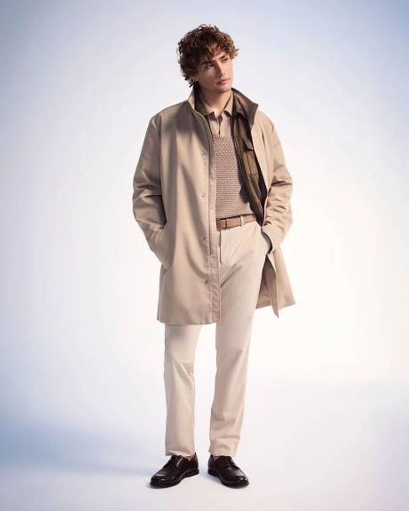 Solid Slim-Fit City Pant