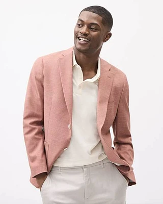 Linen-Like Slim-Fit Blazer